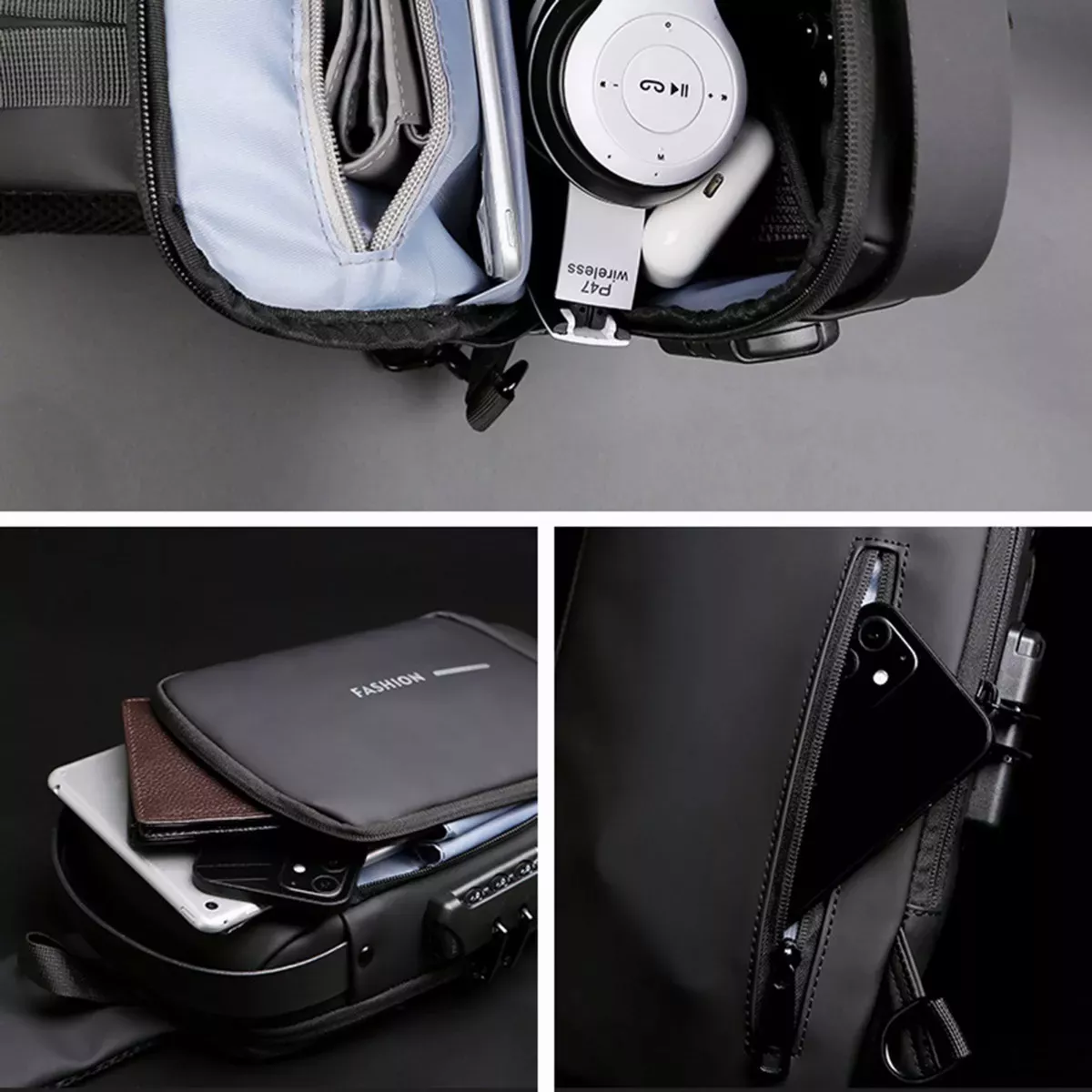 Miniatura 8 de MALETA ANTIRROBO CANGURO MOCHILA, BOLSO